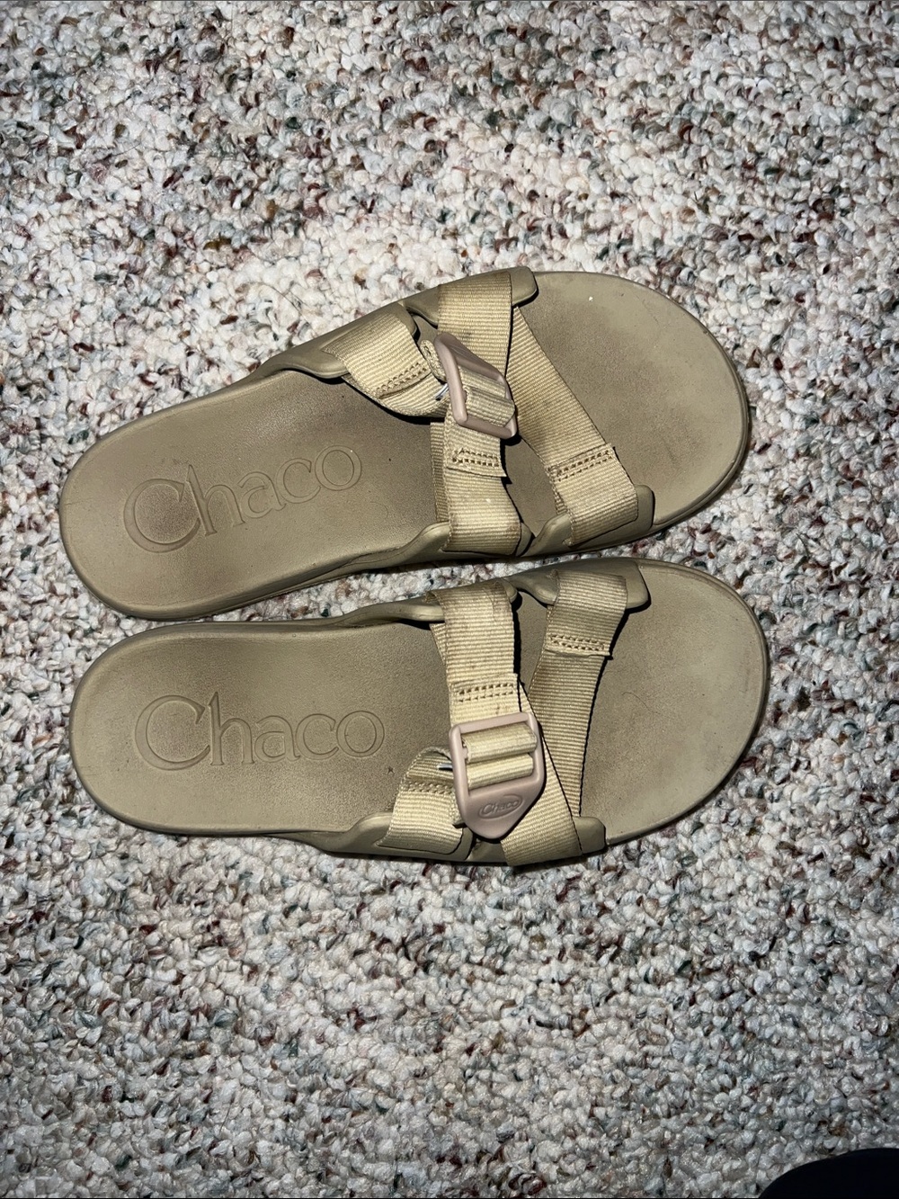 Chaco Slide Sandals in Tan